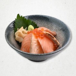 Salmon Aburi Don l ข้าวหน้าปลาแซลมอนเบิร์น