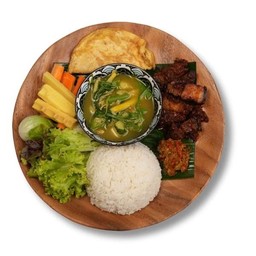 ถาดข้าวแกงกะเหรี่ยง