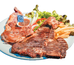 Set 6 สเต็ก พอร์ครอพ +ที่โบน