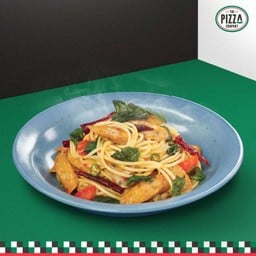 สปาเก็ตตี้ ไส้กรอกผัดพริกแห้ง Spicy Sausage Spaghetti