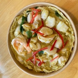 ข้าวไข่ข้นหมกทะเลเขียวหวาน