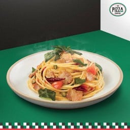 สปาเก็ตตี้ เบคอนผัดพริกแห้ง Spicy Bacon Speghetti