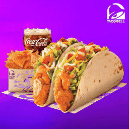 [อร่อยซ่ากับโค้ก] Double Crispy chicken Taco Combo