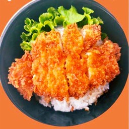 ข้าวไก่กรอบ ราดซอสเทอริยากิ