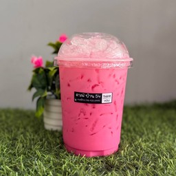 นมชมพู ( แก้วโอ่ง )