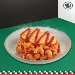 มักกะโรนีผัดไก่และไข่ม้วนฝรั่งเศส Macaroni chicken omelette
