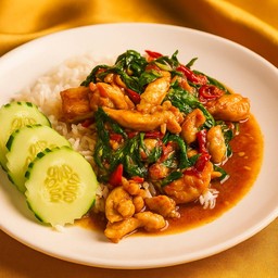 กับข้าว กะเพราไก่ 250 กรัม