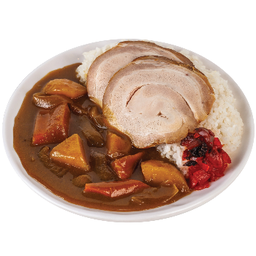 (D) ข้าวหน้าแกงกระหรี่ หมูชาชู