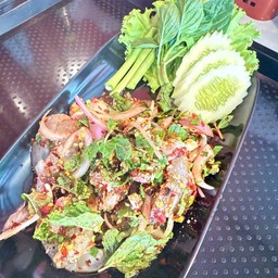 ลาบกุ้งสด