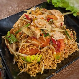 ตำนัวมาม่า หมูยอ  ปลาร้า
