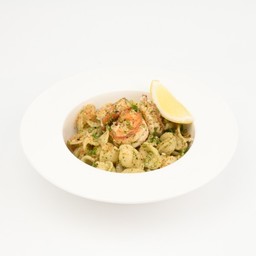 Shiso Pesto Shrimp Orecchiette l พาสต้ากุ้งซอสชิโสะเพสโต้