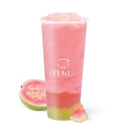 ชาฝรั่งสีชมพูปั่นใส่เนื้อองุ่น