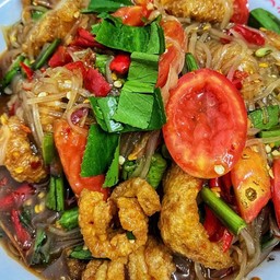 ตำเส้นเล็กหมูยอ