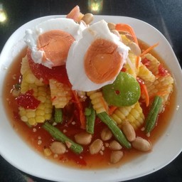 ตำ ข้าวโพดไข่เค็ม