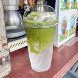 มัทฉะน้ำมะพร้าวสด