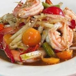 ตำกุ้งสุก