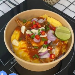 ข้าวไข่ขยี้ยำปลากระป๋องแป๋ง