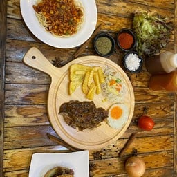 ก๋วยเตี๋ยวหมู-เนื้อตุ๋น OhYesSteak สเต็ก ข้าว บางบัวทอง