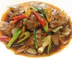 ข้าวผัดพริกสดตับ