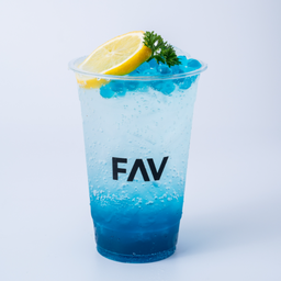 Blue Lemon Jelly Sparkling Soda