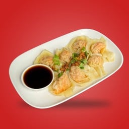 เกี๊ยวกุ้งซอสญี่ปุ่น