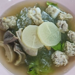 ก๋วยเตี๋ยวรวมหมู (เส้นแก้ว)