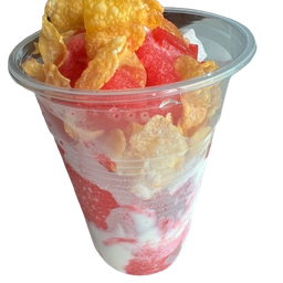 สตอเบอรี่โยเกิร์ต (คอนเฟล้ก+ฟรุตสลัด)