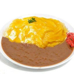 ข้าวแกงกะหรี่ ไข่ข้น (ข้าวญี่ปุ่น)