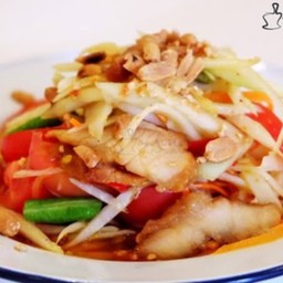 ตำไทคอหมูย่าง