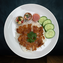 ข้าวหมูทอด