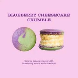 Blueberry Cheesecake crumbles Macaron