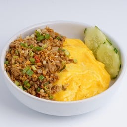 ข้าวไข่ข้นหมูสับคั่วพริกเกลือ