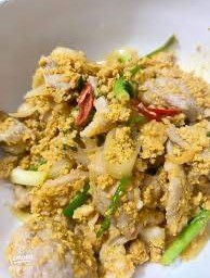 ข้าวผัดผงกะหรี่หมู