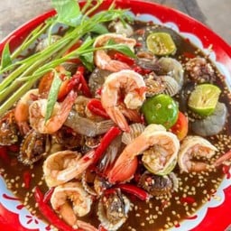 ตำยำกุ้งทูโทน