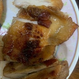 ข้าวหน้าไก่ย่างกะทะนุ่มๆน้ำจิ้มแจ่ว