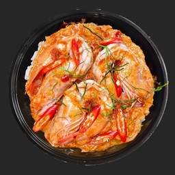 ข้าวไข่ข้นห่อหมกกุ้ง