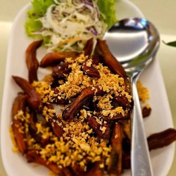 ลิ้นเป็ดทอดกระเทียม
