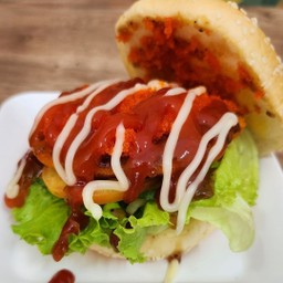 เบอร์เกอร์ไข่กุ้ง