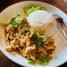 ข้าวไก่กระเทียม