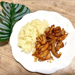 หมูทอด+ข้าวเหนียว