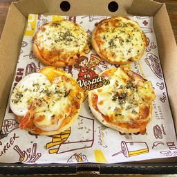 พิซซ่าจิ๋ว ชุดเซ็ท 4 ชิ้นขนาด 3 นิ้ว