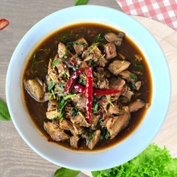 กะเพราขาหมู (กับข้าว)