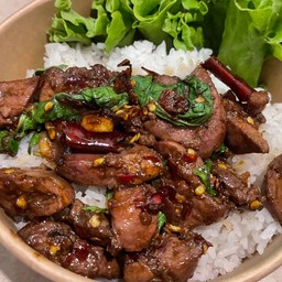 ข้าวกะเพราตับไก่