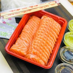 (S4)แซลมอนซาซิมิ 500 กรัม ฟรี!! โชยุ,วาซาบิ,ซีฟู้ด