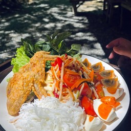 ตำถาดแบมบู