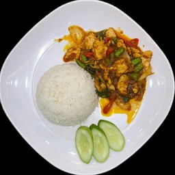 ข้าว+ผัดเครื่องแกง