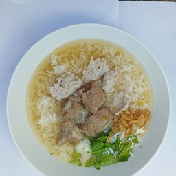 ข้าวต้มหมูเด้ง+กระดูกอ่อน