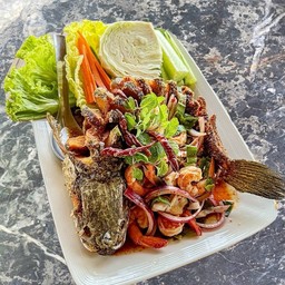 ลาบปลาช่อนรวมทะเล