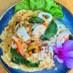 ข้าวไข่ข้นห่อหมกทะเล