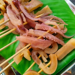 หมึกกรอบ หม่าล่าย่าง